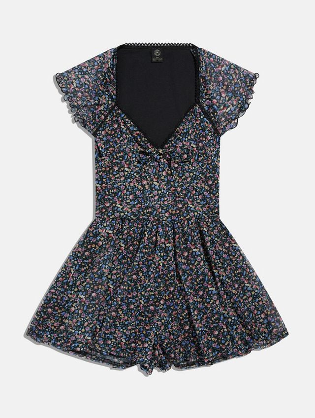 UO Milly Mesh Ditsy Playsuit #3