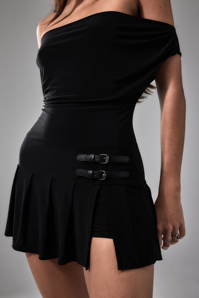 UO Off-The-Shoulder Kilt Playsuit   #1