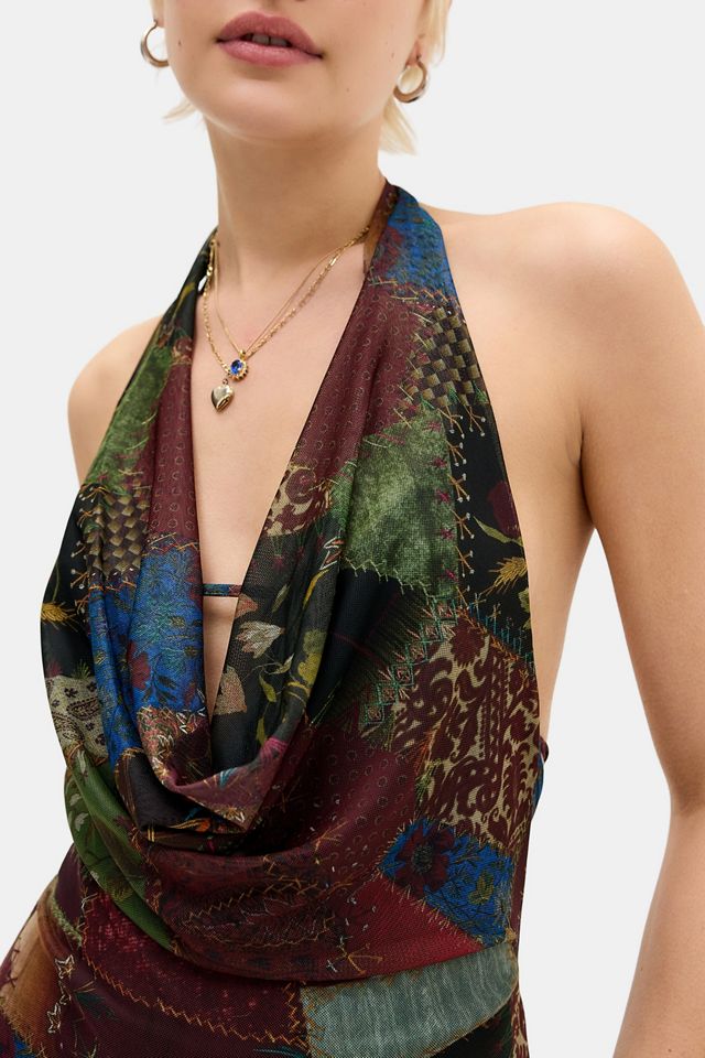 Pagliaccetto UO Patchwork con Collo a Cascata #2