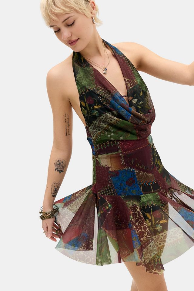 Pagliaccetto UO Patchwork con Collo a Cascata #3