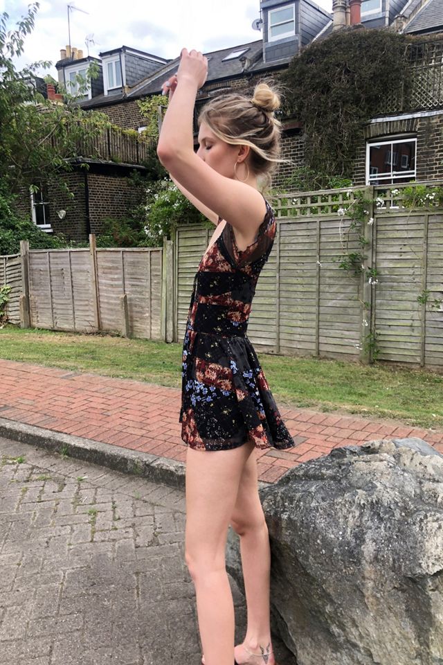 UO Milly Patchwork Mesh Playsuit #2