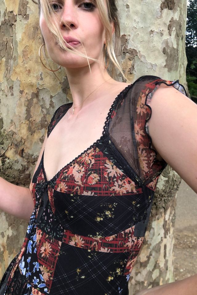 UO Milly Patchwork Mesh Playsuit #3