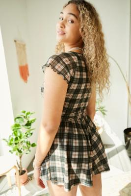 urban outfitters milly plaid dress