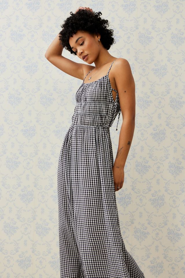 Kimchi Blue Narla Strappy Check Print Jumpsuit #2