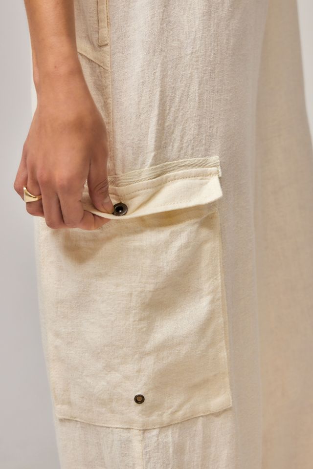 UO Ash Linen Jumpsuit  #2
