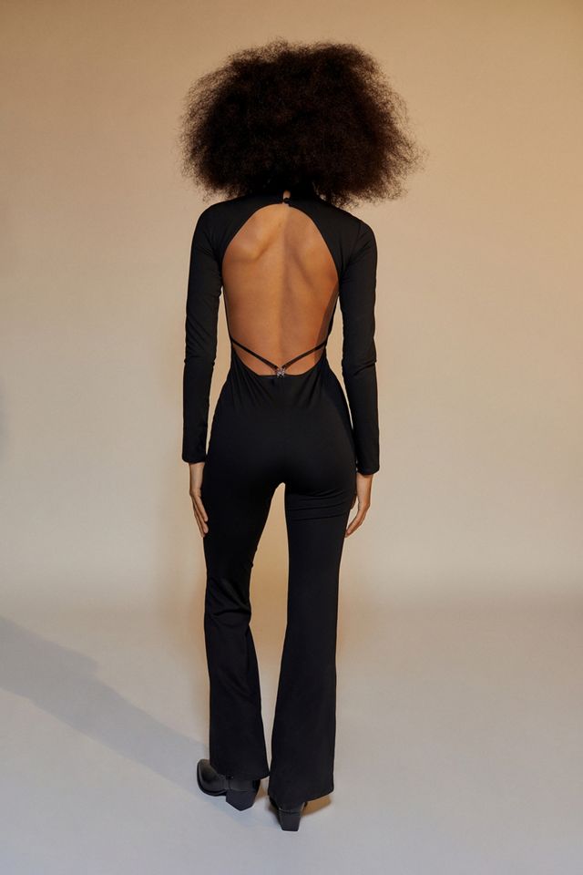 UO Had My Love Black Jumpsuit #1