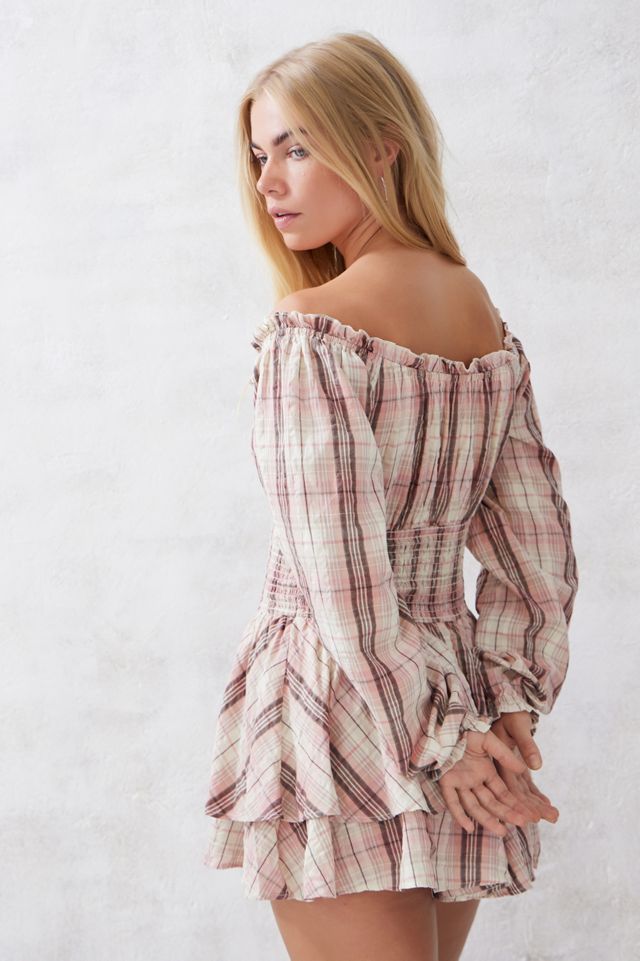 Kimchi Blue Rosie Check Playsuit #4