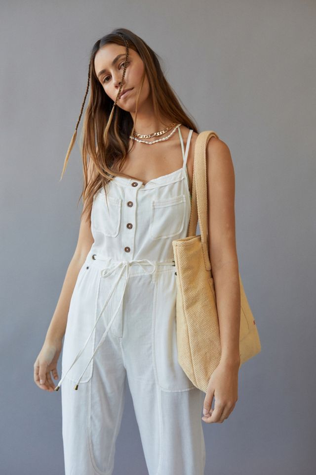 UO Bailey Linen-Blend Dungarees  #2