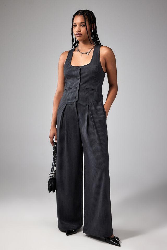 Light Before Dark Demi Tailored Jumpsuit | Urban Outfitters UK