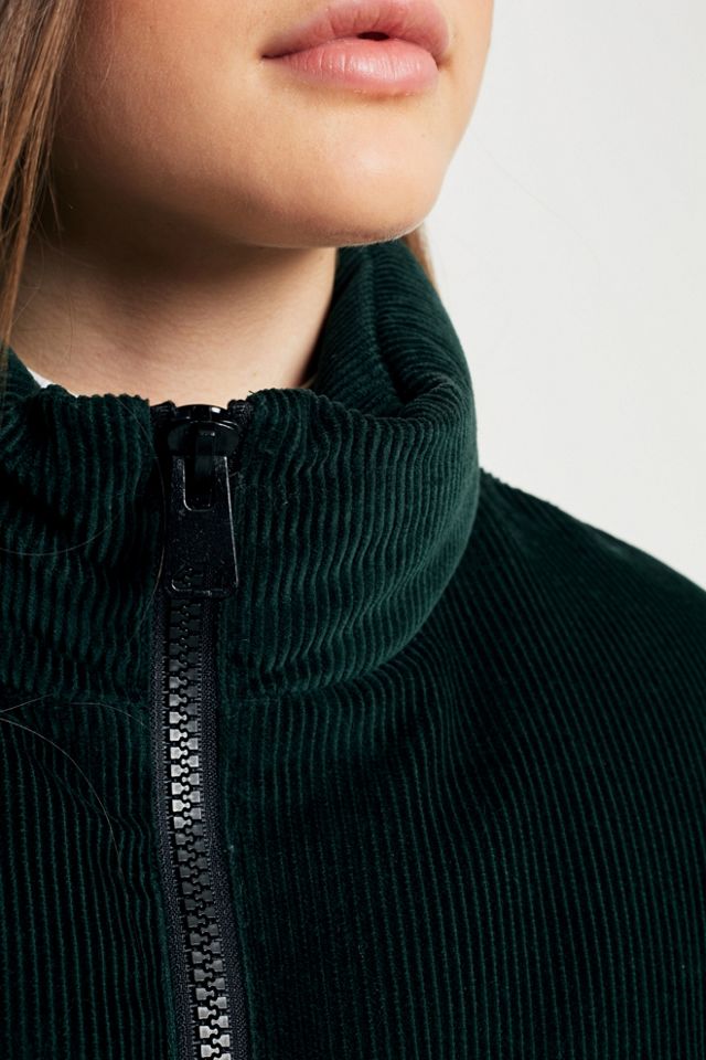 Light Before Dark Green Corduroy Puffer Jacket #2