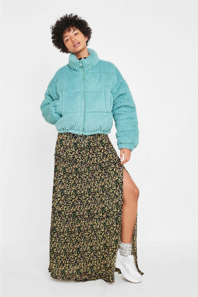 Urban outfitters clearance blue fluffy jacket