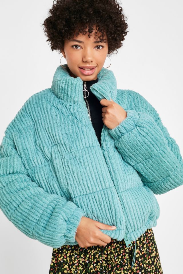 Urban outfitters fluffy corduroy sale puffer jacket