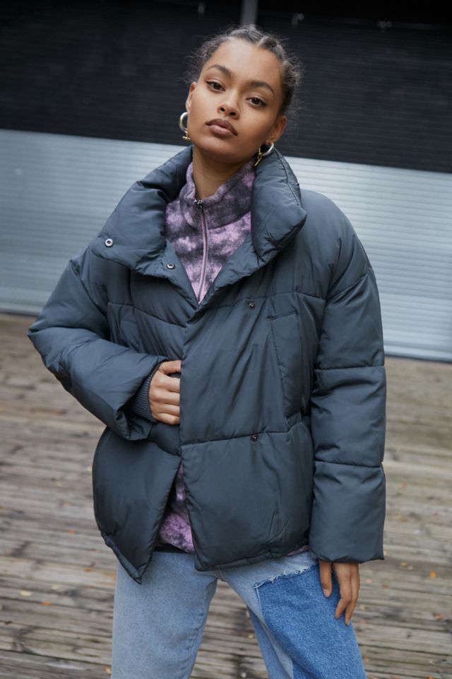 Urban outfitters 2025 grey puffer jacket