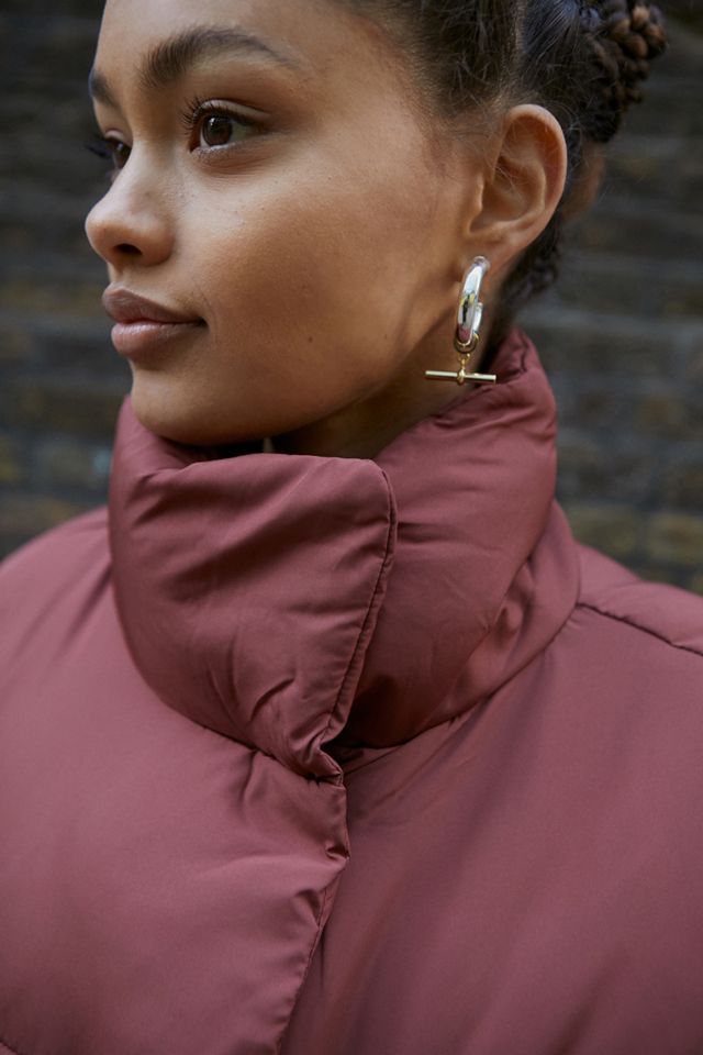 UO Faye Wrap Red Puffer Jacket #3