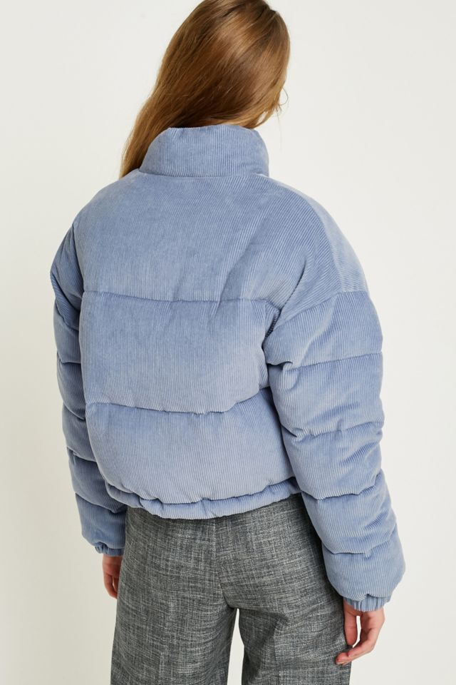 Urban outfitters blue corduroy hotsell puffer jacket