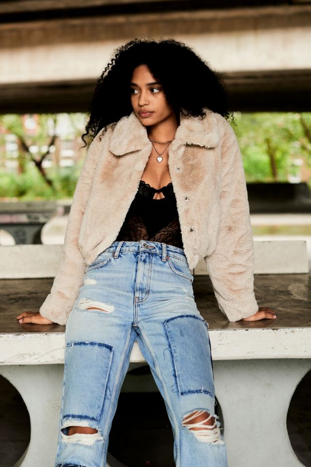 Urban outfitters faux fur on sale jacket