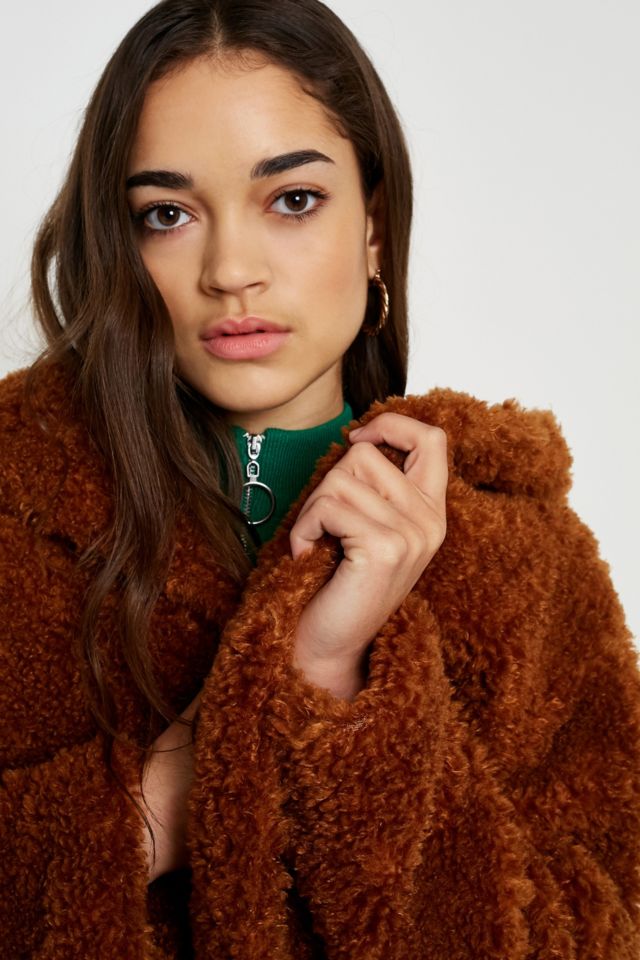 Teddy bear clearance coat urban outfitters