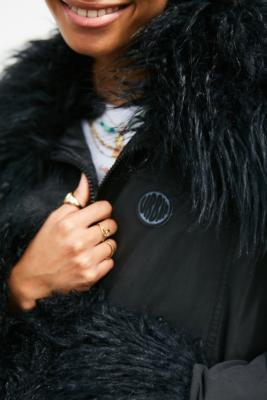 urban outfitters fur trim jacket