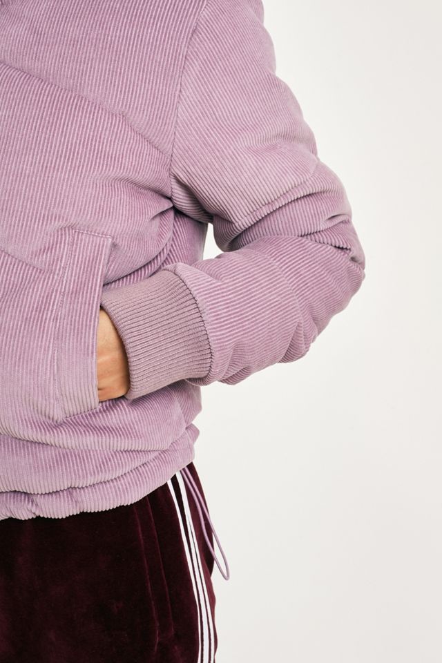 UO Lilac Corduroy Chevron Puffer Jacket #5
