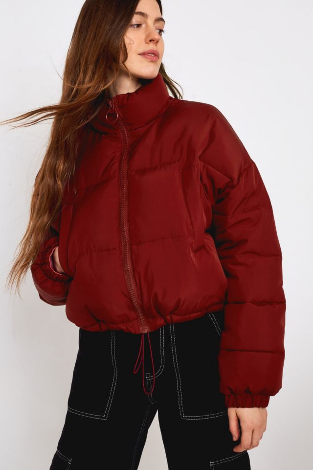 Urban outfitters red outlet puffer jacket