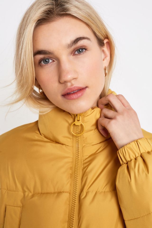 Urban outfitters yellow puffer cheap jacket