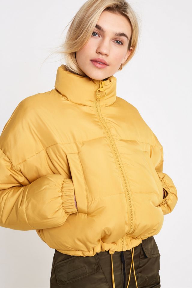 Urban outfitters on sale yellow puffer jacket