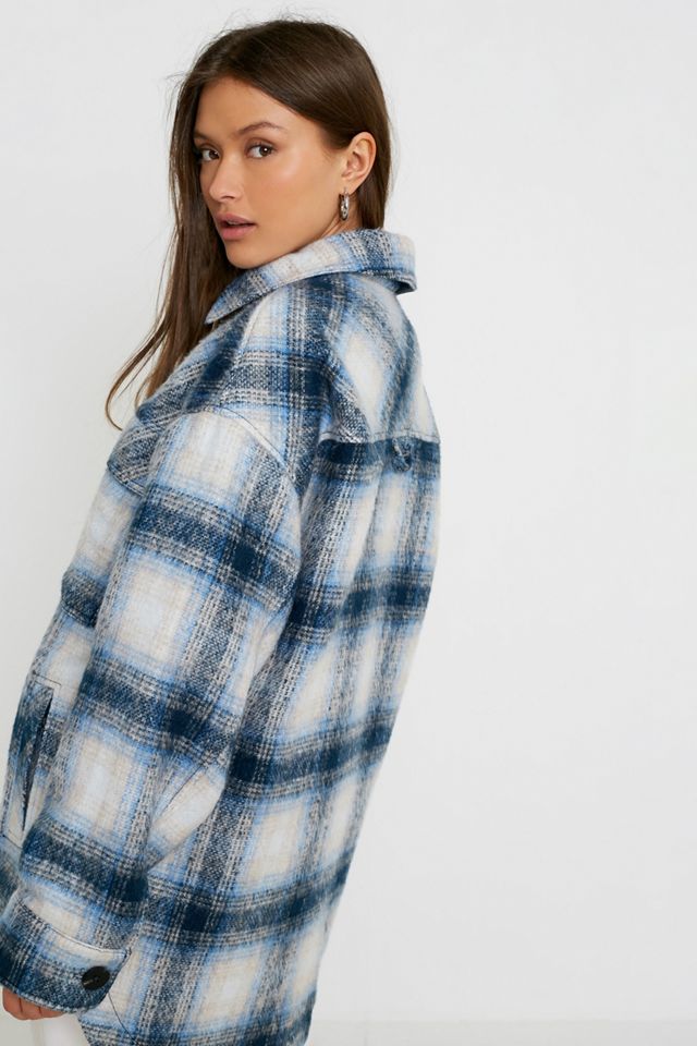 Urban Outfitters – Karierte Hemdjacke aus Wolle #3