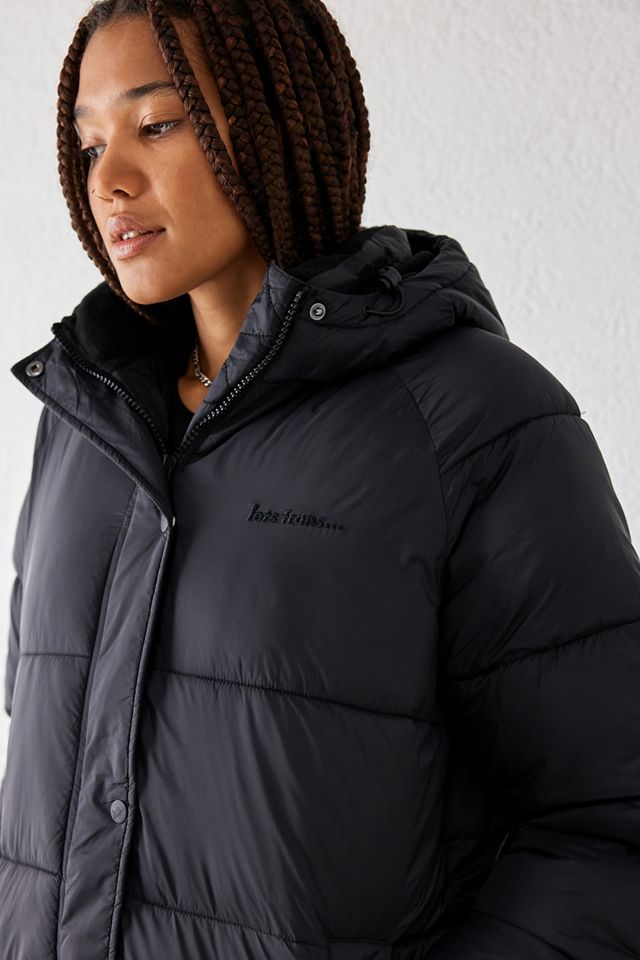iets frans... Black Longline Thermore® Puffer Coat #4
