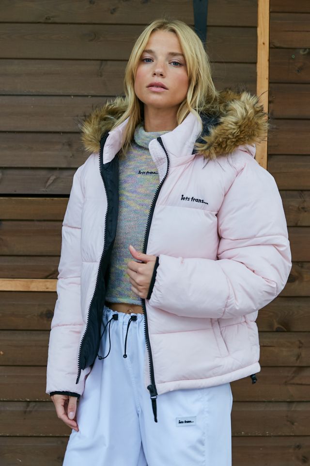 Urban outfitters hot sale pink coat