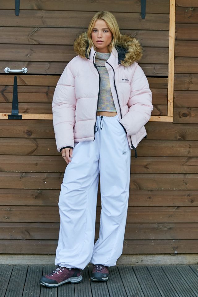 iets frans... Piel sintética reciclada Trim Thermore® Puffer Coat #1
