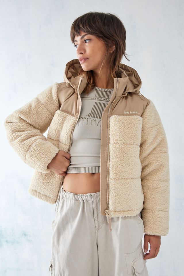 Beige hotsell borg jacket