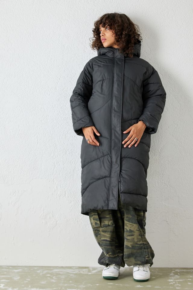 Light Before Dark Irregular Quilted Puffer Coat