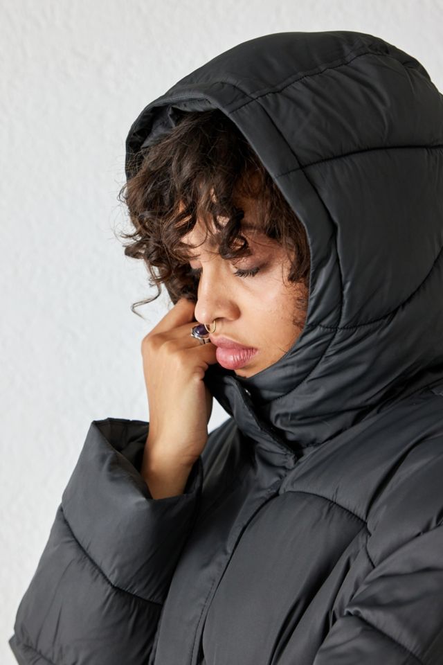 Light Before Dark Irregular Quilted Puffer Coat