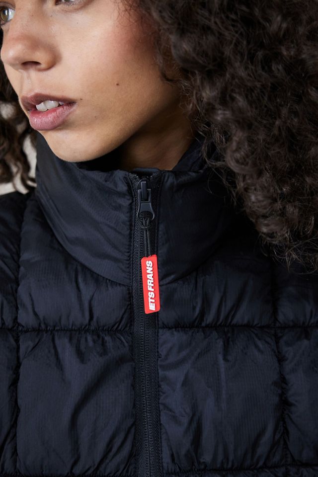 iets frans... Ruched Puffer Gilet #1