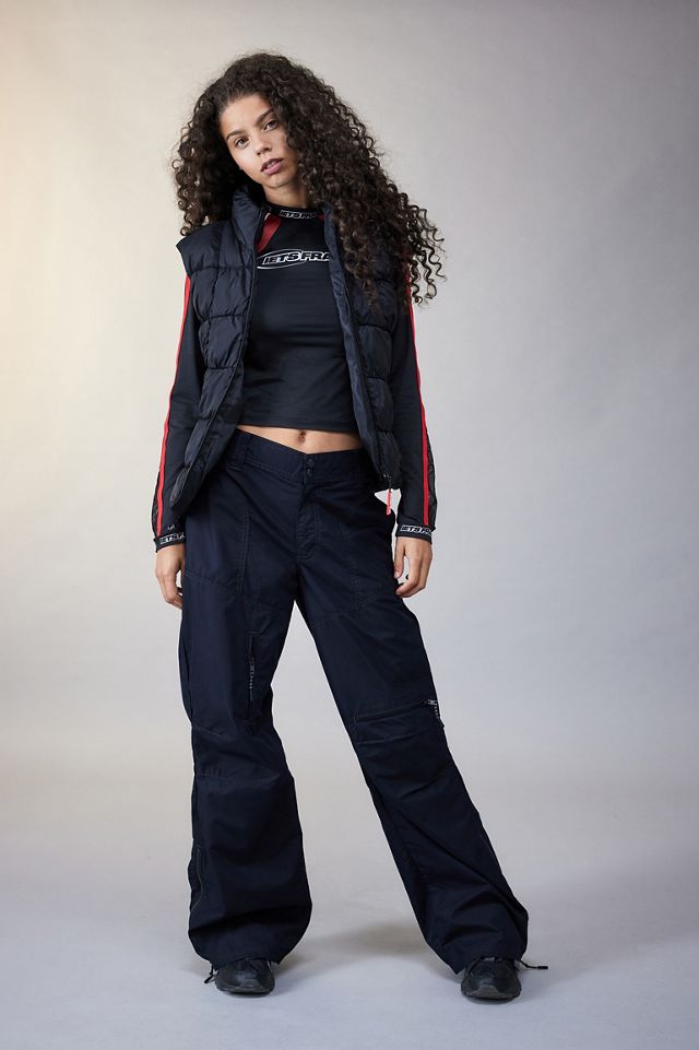 iets frans... Ruched Puffer Gilet #2