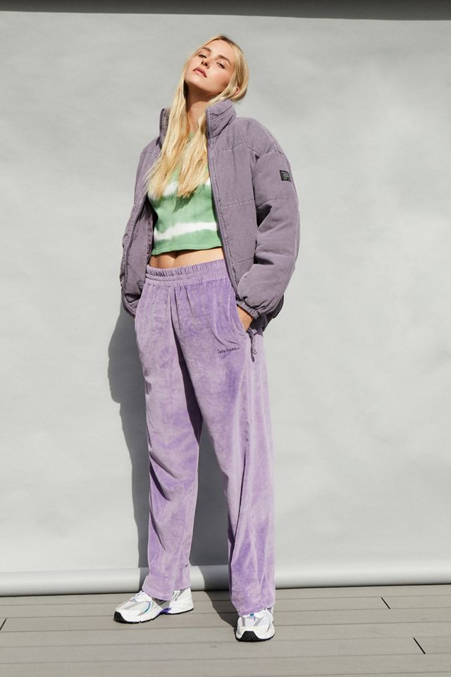 iets frans... Corduroy Purple Puffer Jacket #1