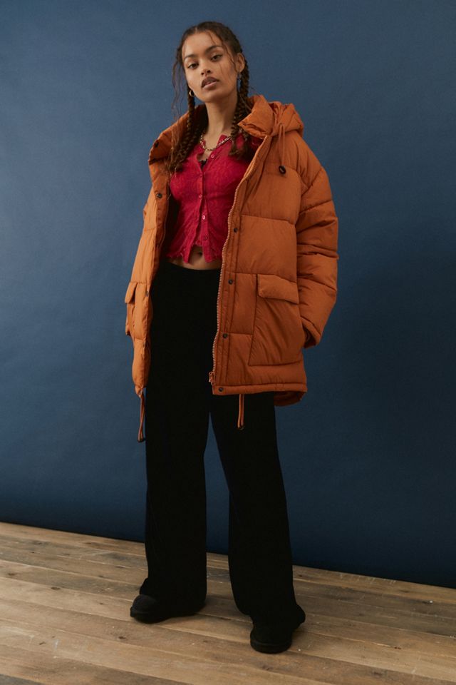 iets frans... Hooded Midi Puffer Jacket #4