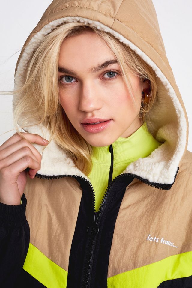 iets frans... Black Hooded Shell Jacket | Urban Outfitters UK