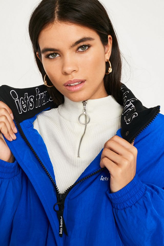 iets frans... Blue Nylon Shell Jacket | Urban Outfitters UK