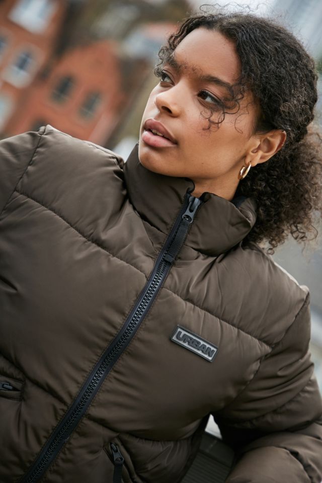 Cropped puffer shop jacket urban outfitters