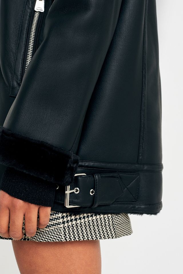 UO Faux Leather Biker Jacket #5