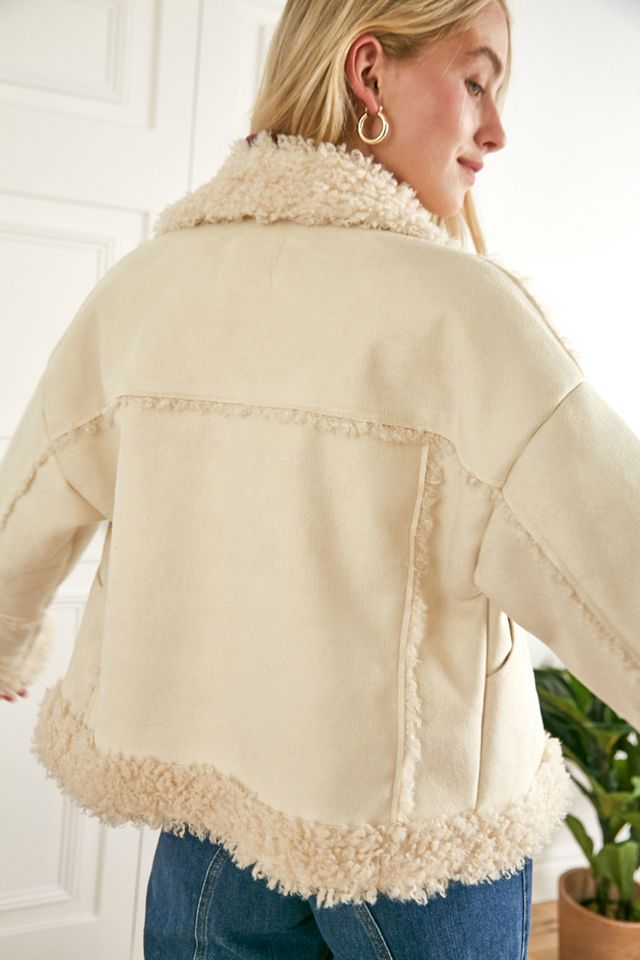 Urban Outfitters + Melanie Faux Shearling Jacket