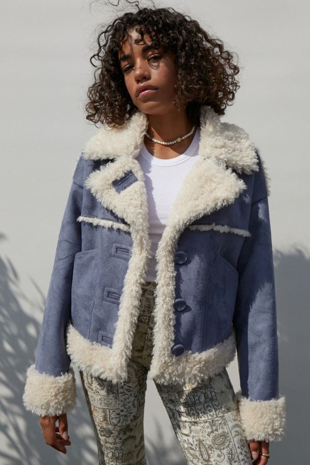 Faux sheepskin jacket