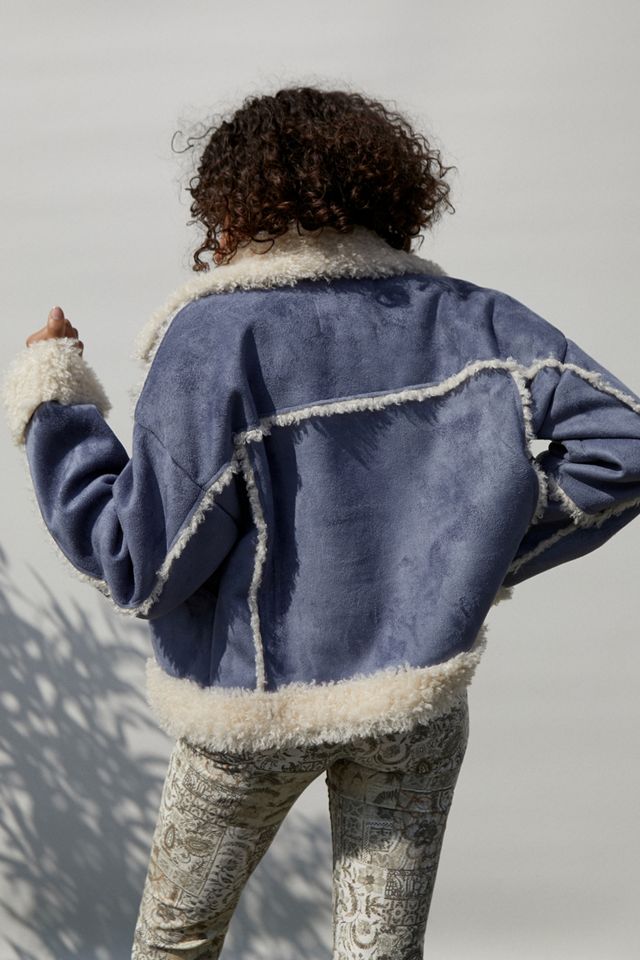 UO Maria Faux Shearling Jacket #2