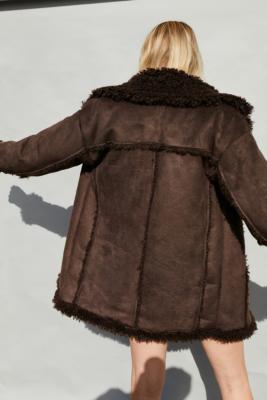 sheepskin coat urban outfitters