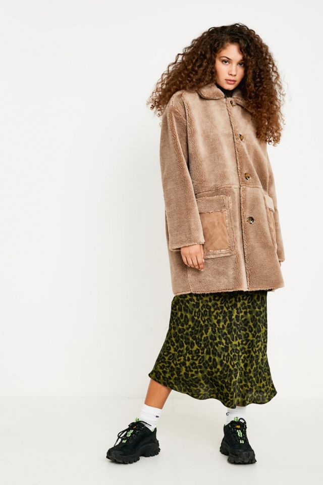 Lindsay faux sale sherpa coat