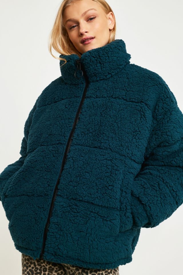 Blue teddy 2025 jacket urban outfitters