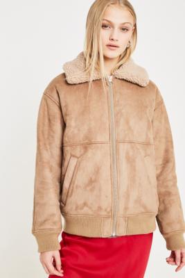 borg jacket urban outfitters