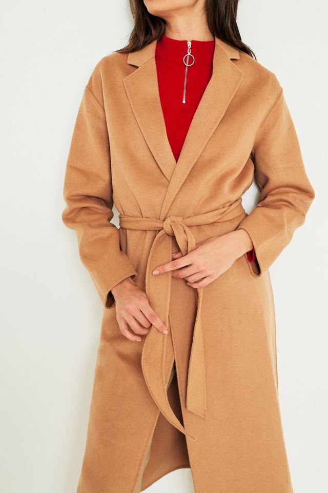 UO Camel Belted Duster Coat #1