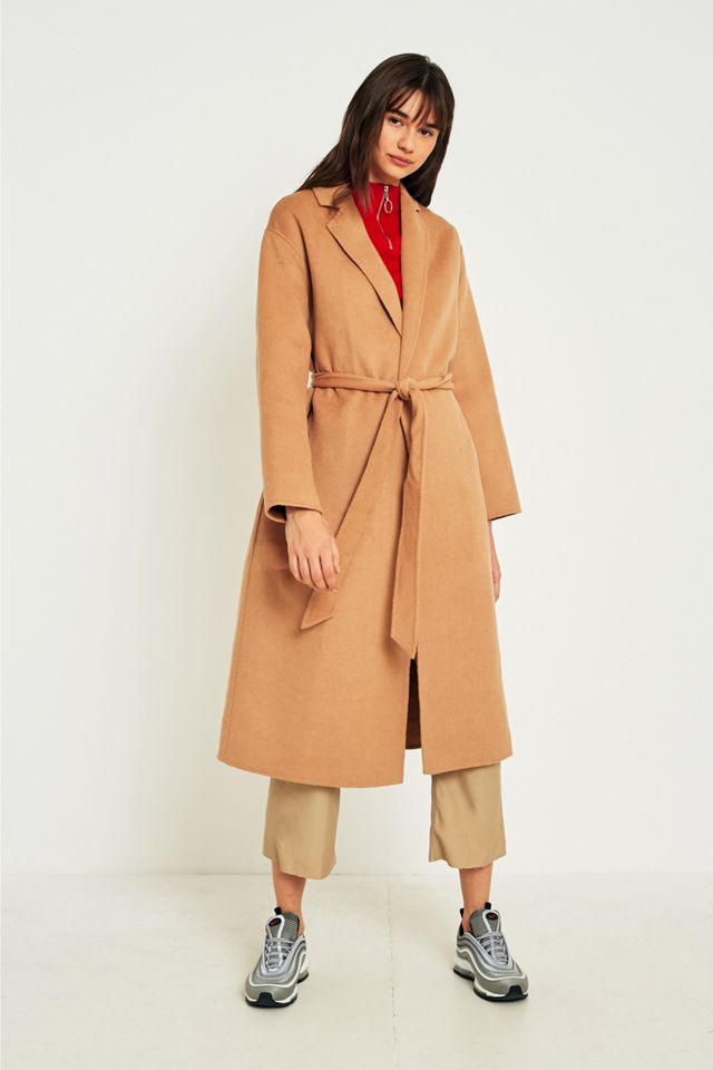 UO Camel Belted Duster Coat #4